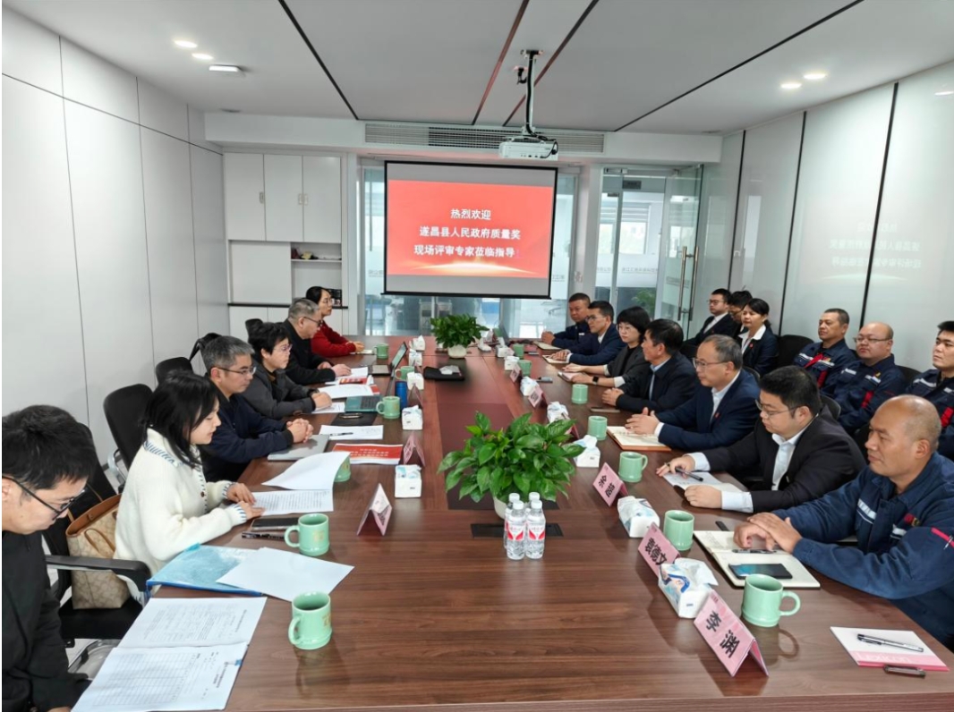汇金环保公司顺利开展“遂昌县人民政府质量奖”现场评审工作